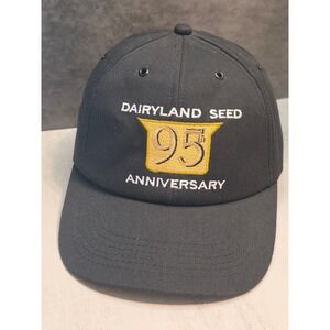 Legend Dairyland Seed 95th Anniversary Snapback Hat Black Embroidered Cap Mens